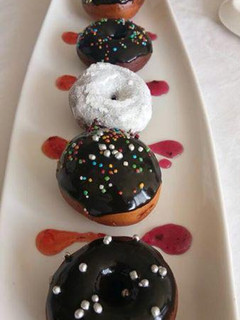 A picture of Amazing Chocolate doughnuts.