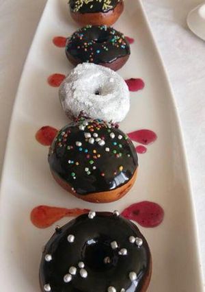 A picture of Amazing Chocolate doughnuts.