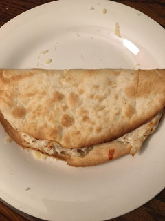 A picture of Buffalo chicken quesadilla.