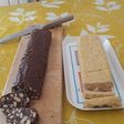 Salame di cioccolato fondente e bianco