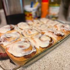 A picture of Jay's Cinnamon Rolls.
