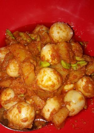 Foto resep Sambal goreng kentang puyuh di petein simple