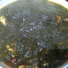 A picture of Palak Paneer.