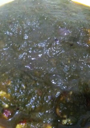 A picture of Palak Paneer.