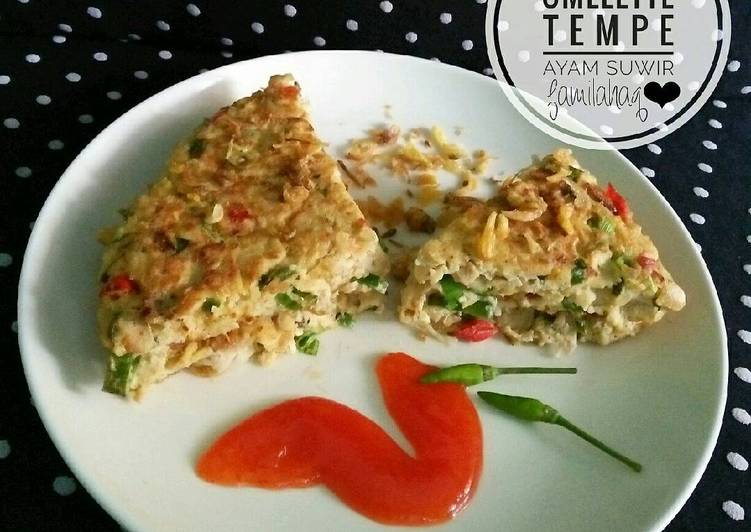 Omelette Tempe Ayam Suwir