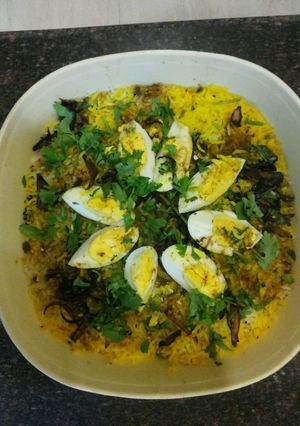 A picture of Quick Egg Biryani.
