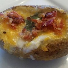 A picture of Bacon-Basil Potato Bowls.