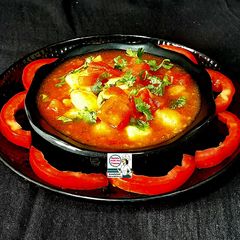 A picture of Aloo Tamatar Falahari Gujarati Sabzi.