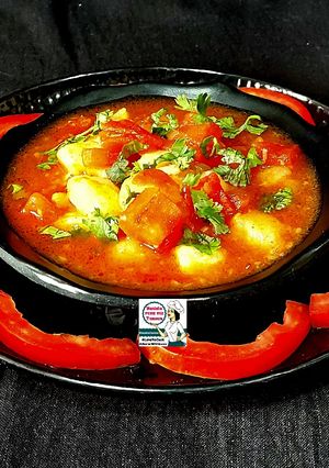 A picture of Aloo Tamatar Falahari Gujarati Sabzi.