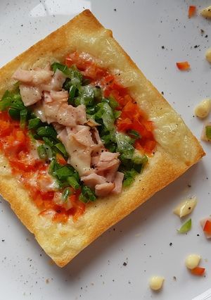 รูปของ Ham&Bell Pepper Open Toast