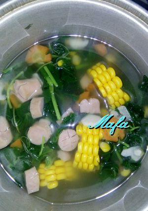 Foto resep Sayur Bayam pelangi
