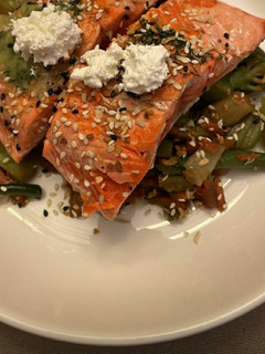 Foto de Salmão no forno