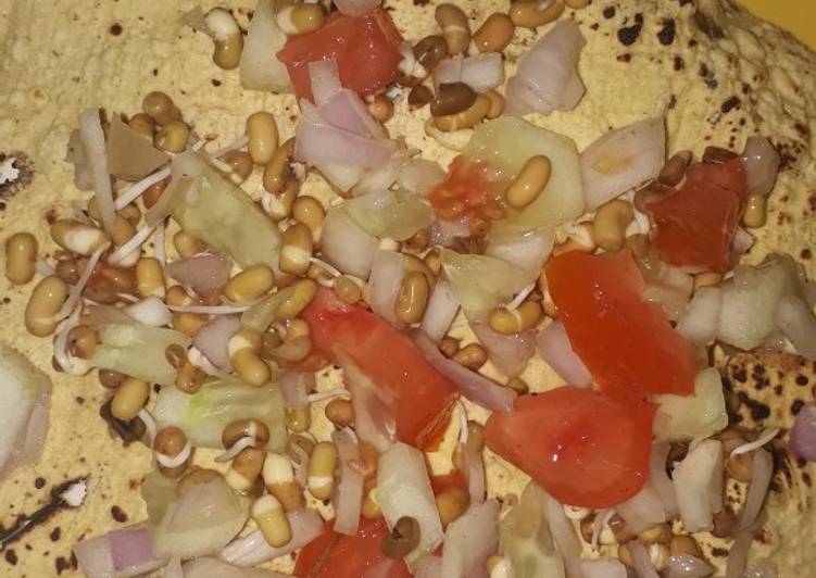 Sprouted salad papad