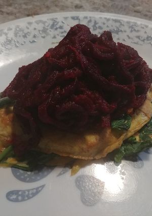 A picture of Beet pasta.