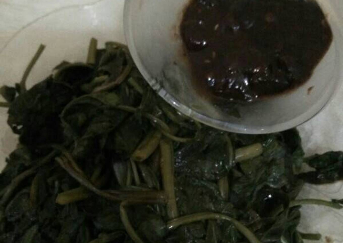 Kangkung Rebus Sambel Petis