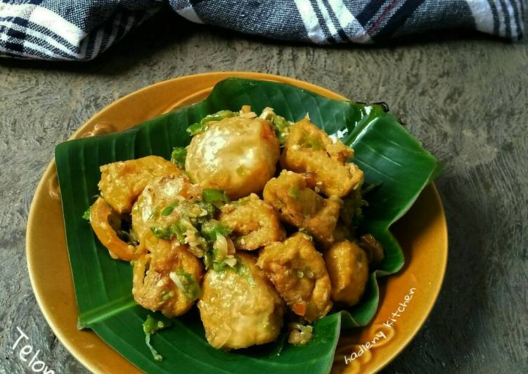 Telor Tahu Balado Rawit