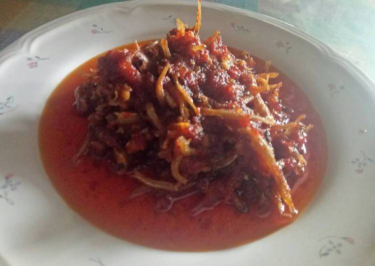 Sambal Teri goreng garing