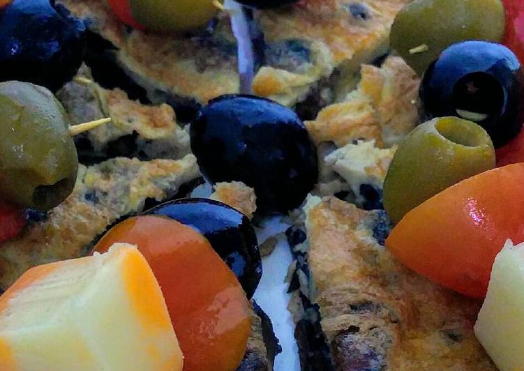 Níscalos en tortilla de huevos