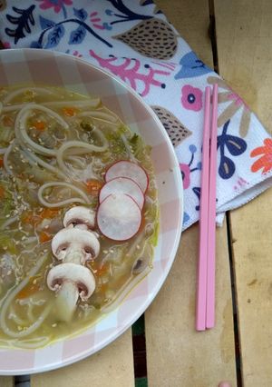 Una foto de Sopa Kung fu panda