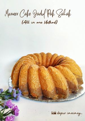 Foto resep Marmer Cake Jadul Pak Sahak (All in one Method)