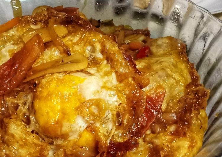 21. A. Telur Ceplok & Tahu Bumbu Kecap🍳