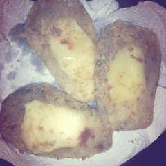 A picture of Milanesas de berenjenas con queso.