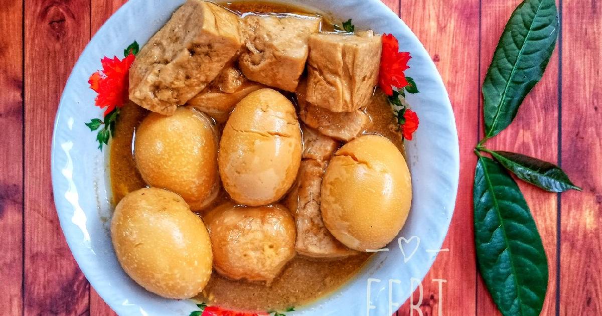 Resep Semur Telur Tahu Oleh Baking With Otang Cookpad