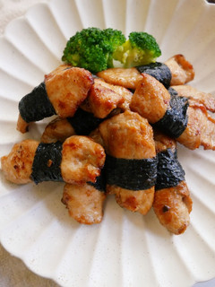 零技巧「海苔雞肉捲」鹹香鹹香好下飯!! 的食譜成品照片