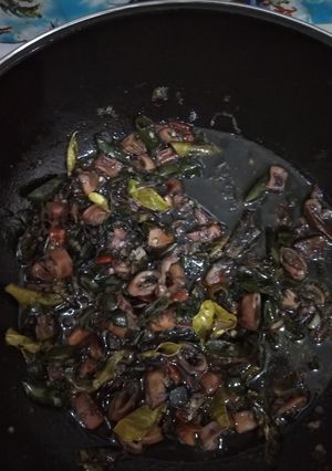 Foto resep Cumi Asin Kuah Hitam Cabe Ijo