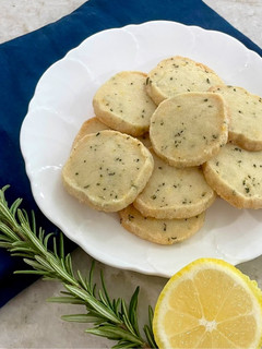 A picture of Lemon Rosemary Shortbread.