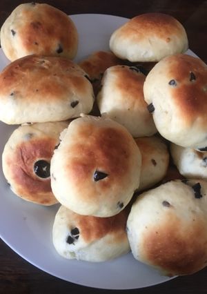 صورة لوصفة خبز بالزيتون olive bread