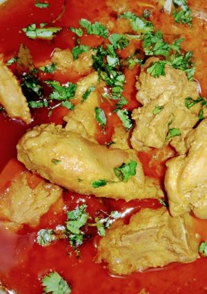 A picture of Chicken curry.