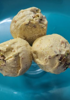 A picture of Summer Special Besan Laddoo Ice-cream.