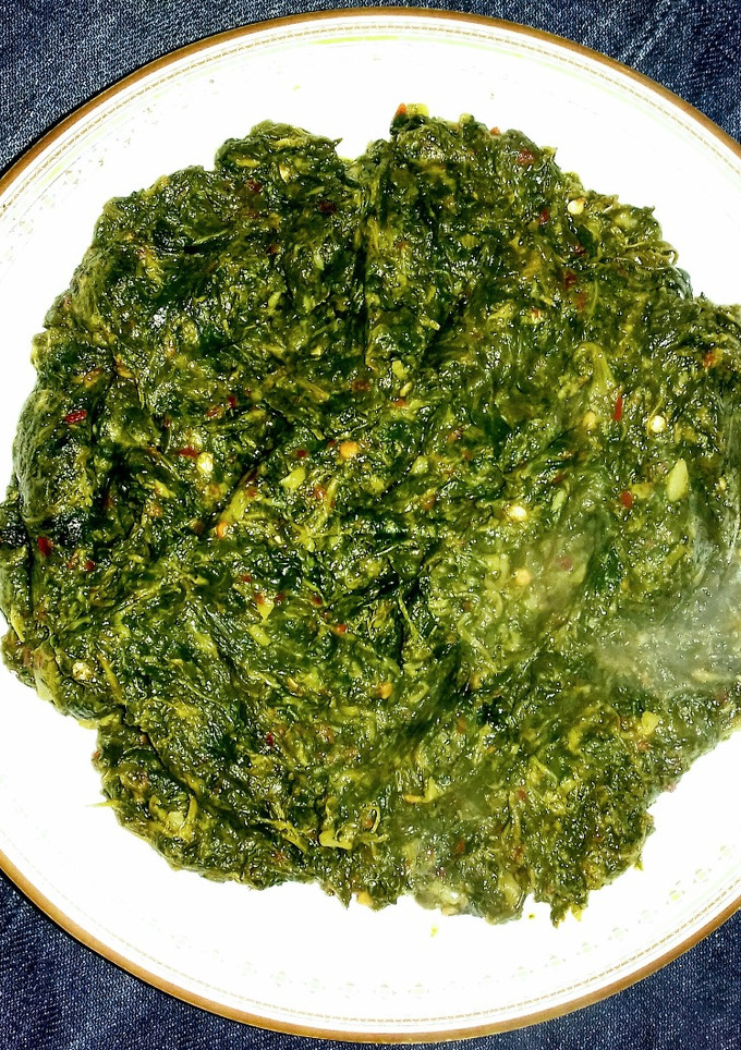 Una foto de Espinaca con brócoli