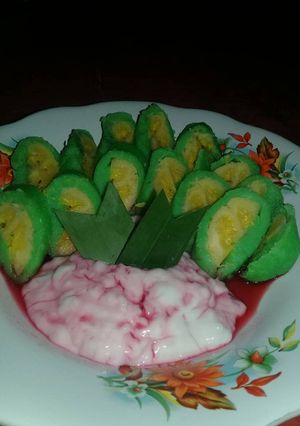 Foto resep Es pisang ijo