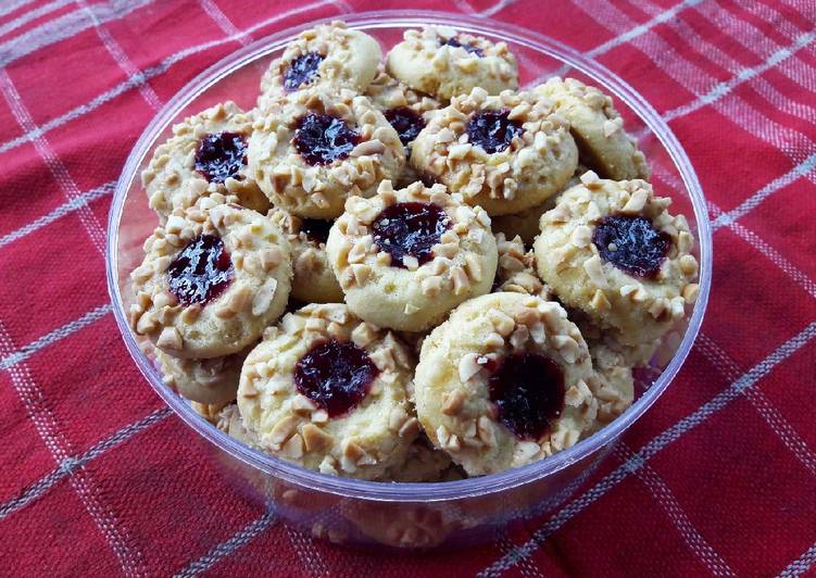 Cara mengolah Blueberry Thumbprint Cookies enak