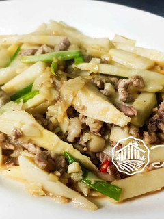 綠竹筍炒肉絲 的食譜成品照片