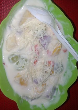 Foto resep Salad buah dengan saus 3 bahan