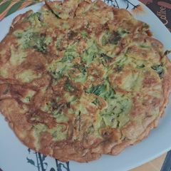 A picture of Spinach chilla.