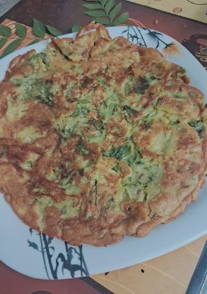 A picture of Spinach chilla.