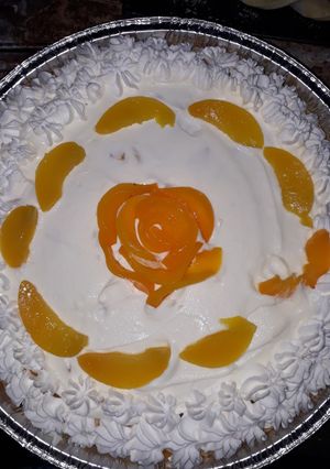 Una foto de Tarta de durazno