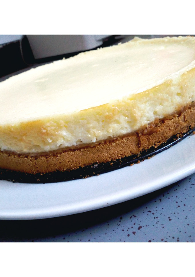 صورة لوصفة تشيز كيك في الفرن 🤤🤤