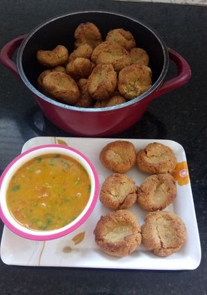 A picture of Rajsthani Daal Bati.