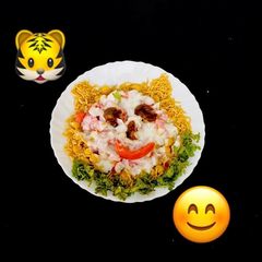 A picture of Aloo chana chaat.