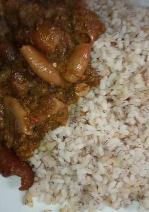 A picture of Ofada rice.