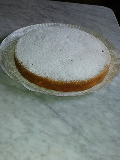 Una foto de Tarta de almendra y manzana