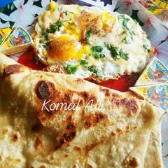 Cheese Egg paratha A picture of Cheese Egg paratha.