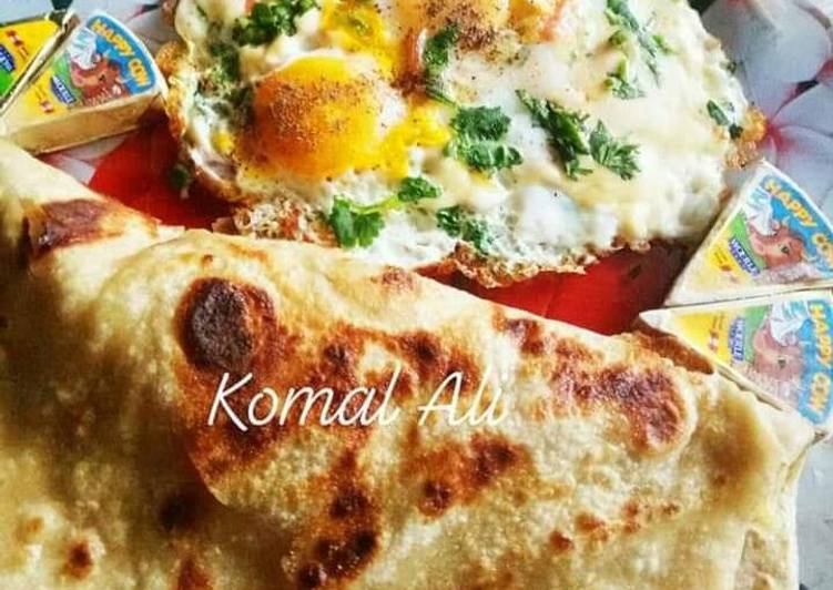 Steps to Make Super Quick Homemade Cheese Egg paratha