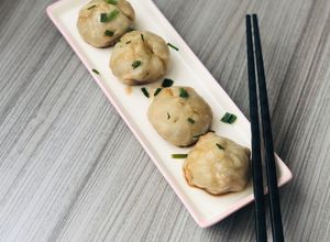 Una foto de Dumplings chinos de vegetales 🇨🇳