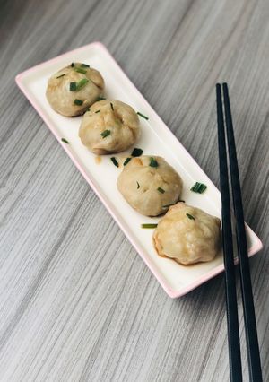 Una foto de Dumplings chinos de vegetales 🇨🇳